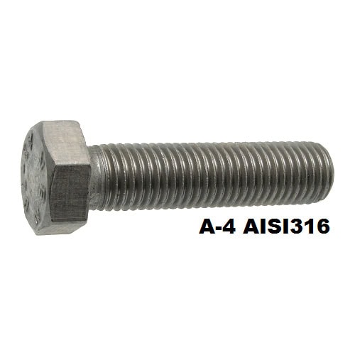 Tornillo DIN 933 INOXIDABLE A-2 AISI316